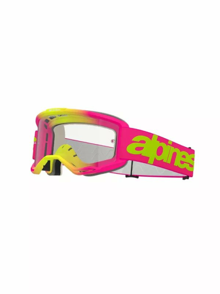 Alpinestars Vision 5 Wordmark Goggle Yellow, Pink -0