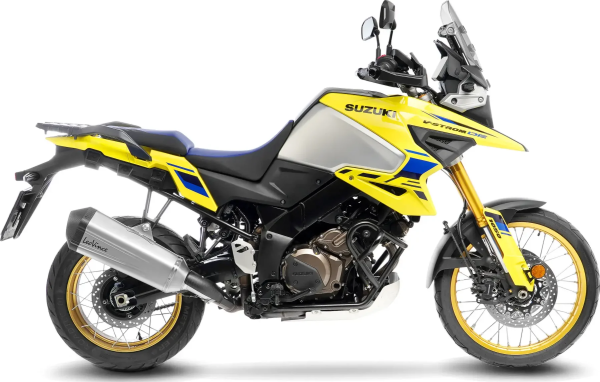 Tobă de eșapament LeoVince LV-12 R Slip-On pentru Suzuki V-Strom 1050, 5, nordicamoto.ro