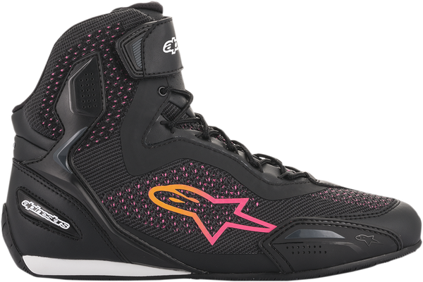 Ghete dama Alpinestars Stella Faster-3 Rideknit Black/Orange/Pink-1