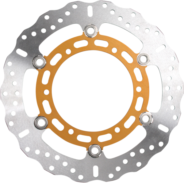 Md Series Pro-lite Contour X Brake Rotor Polished Steel, Yellow, 1, nordicamoto.ro