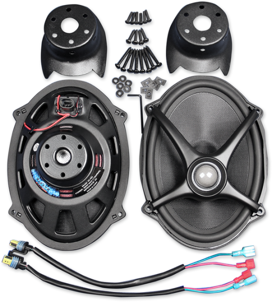 Rokker® Speakers For Boom Saddlebag Lid Kits Black, 1, nordicamoto.ro