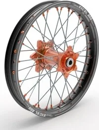Jantă Elite Mx-en, A60, spițe argintii, negru, portocaliu, argintiu, 1, nordicamoto.ro