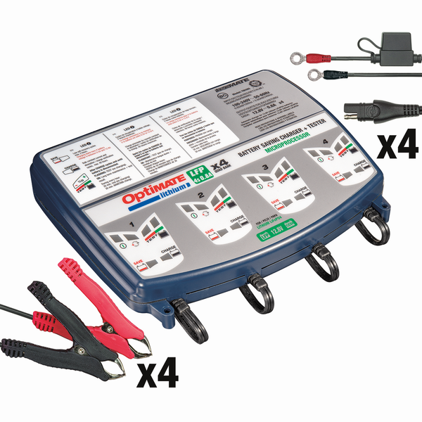 Optimate Lithium  Lfp 4s 0.8a Quad Bank, 3, nordicamoto.ro
