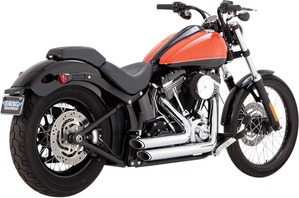 Shortshots Staggered Exhaust System Black, 2, nordicamoto.ro