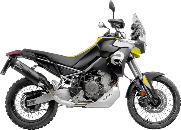 Tobă de eșapament LeoVince LV One Evo Black Edition Slip-On pentru Aprilia Tuareg 660, 4, nordicamoto.ro