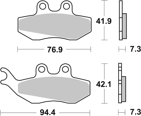 Ms Scooter Maxi Sintered Brake Pads, 1, nordicamoto.ro