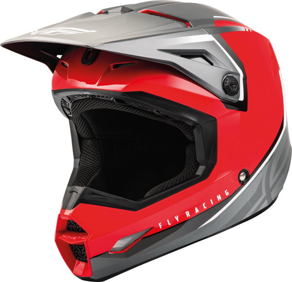 Casca Moto Copii Fly ECE Kinetic Vision Rosu/Gri-2