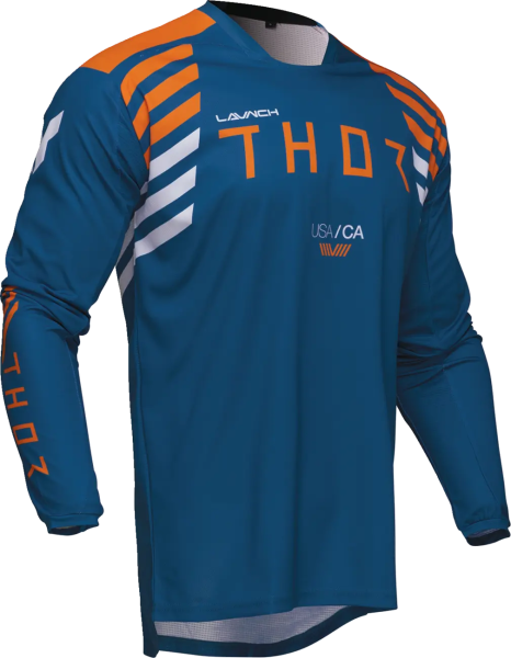 Tricou Enduro Thor Launchmode Zone Blue-3