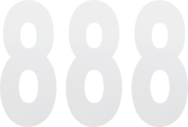 Standard Numbers White, 2, nordicamoto.ro