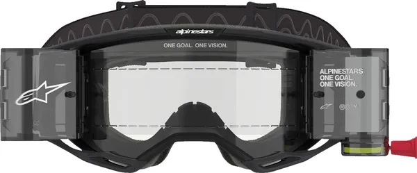 Alpinestars Vision 8 Corp Roll-off Goggle Clear, Black -2