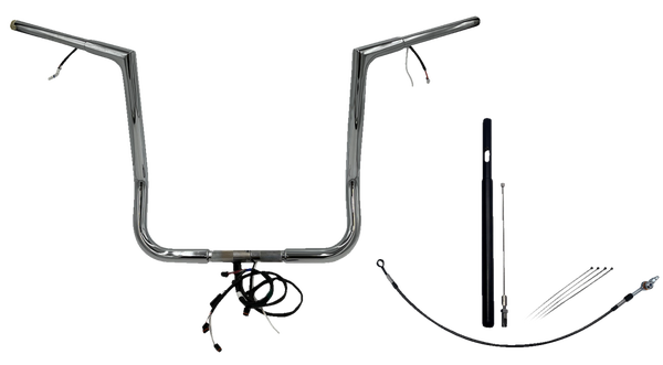 Plug & Play Ez Install 1-1/4(r) Flat Top Handlebar Kit Silver, 1, nordicamoto.ro