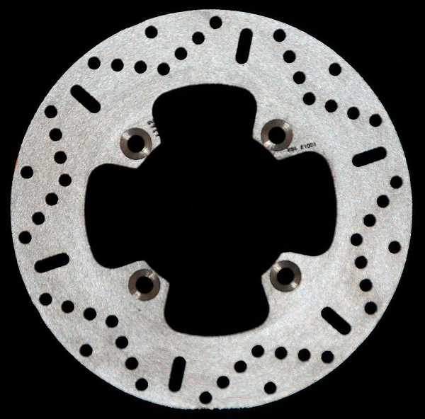 Round Hpsr Solid Brake Rotor Silver, Stainless Steel, Zinc, 1, nordicamoto.ro