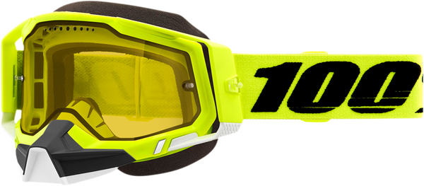 Ochelari Snowmobil 100% Racecraft 2 Fluo Yellow-0