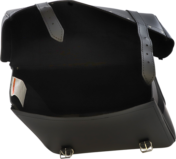 Highwayman Rivet Slant-style Saddlebags Black Jumbo, 2, nordicamoto.ro