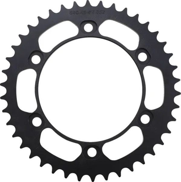MOOSE RACING Steel Rear Sprocket Black, Zinc Plated -0