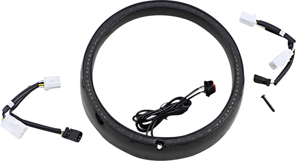 Probeam® Turn Signal Ring Trim Amber, White, 2, nordicamoto.ro