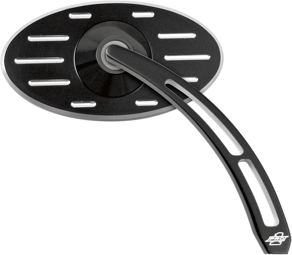 Billet Aluminum Mirrors With Clear Glass Black, 1, nordicamoto.ro