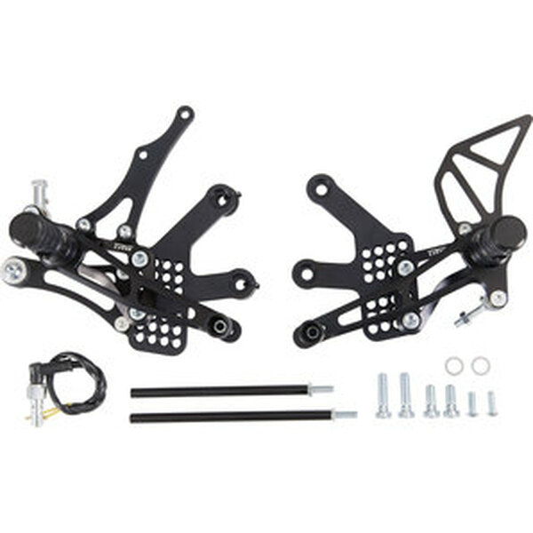 Rearset/footrest Anodized, Black, 3, nordicamoto.ro