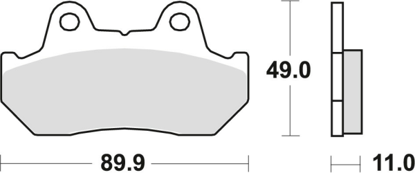 Placute frana fata/spate TRW Organice HONDA CBR 600 / XL 600 V '87-'90/ CX 650 / TURBO '83-'85/ CB 750 / CB 900 BOLDOR '81-'83/ VT 1100 '87-'93/ GL 1200/1500 '84-'00