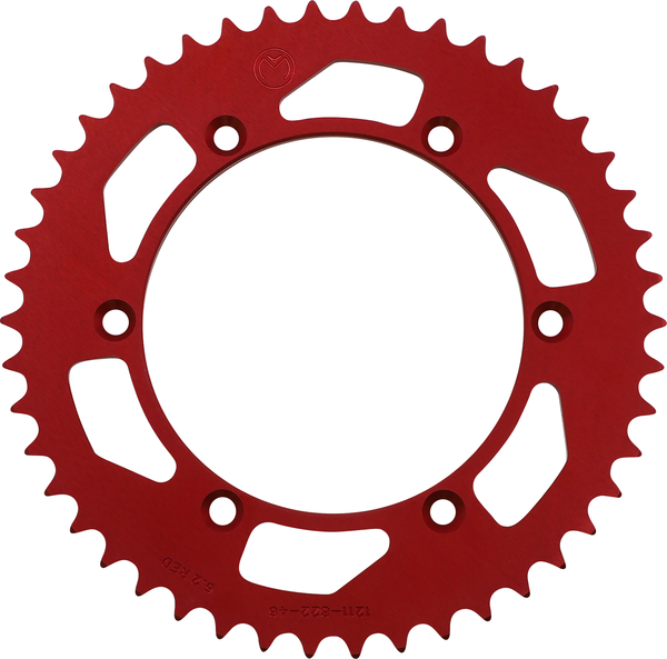 MOOSE RACING Rear Aluminum Sprocket Red -1