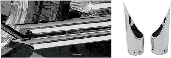 Family Jewel Exhaust Tip Chrome, 1, nordicamoto.ro