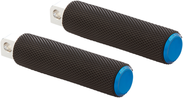 M-eight Fusion Footpegs Black, Blue, 1, nordicamoto.ro