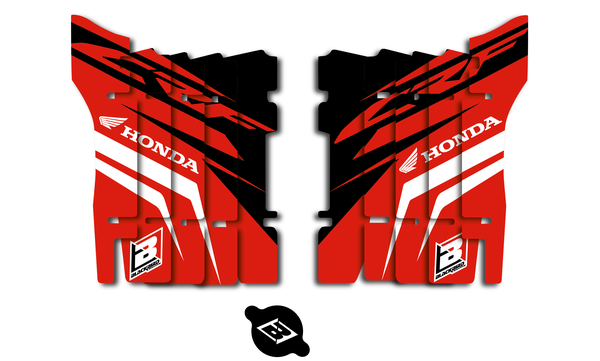 Rad Louver Decals Black, Red, White, 1, nordicamoto.ro
