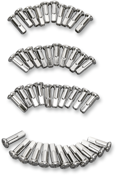 Replacement Nipples For Spoke Set Silver, Chrome, 2, nordicamoto.ro