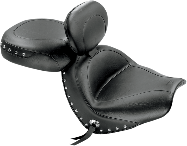 Wide Touring Seat With Driver Backrest Black, 1, nordicamoto.ro