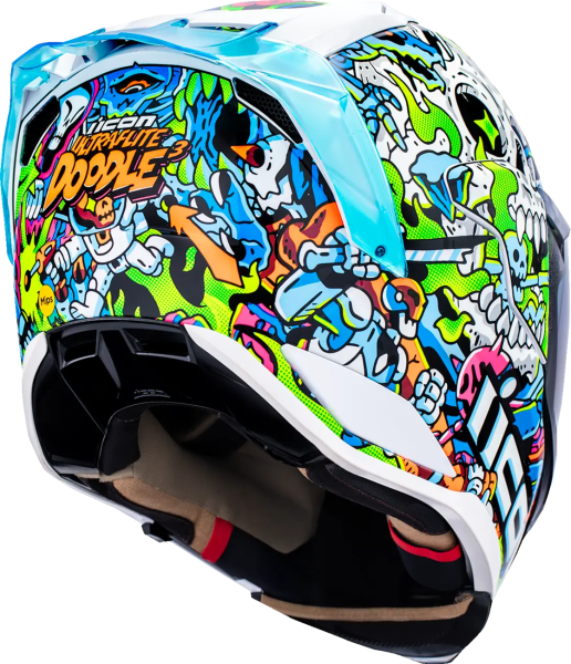 ICON Ultraflite Doodle 3 Mips Helmet Multi , 4, nordicamoto.ro