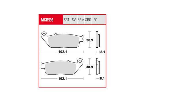 Trq Brake Pad Sintered Race, 3, nordicamoto.ro