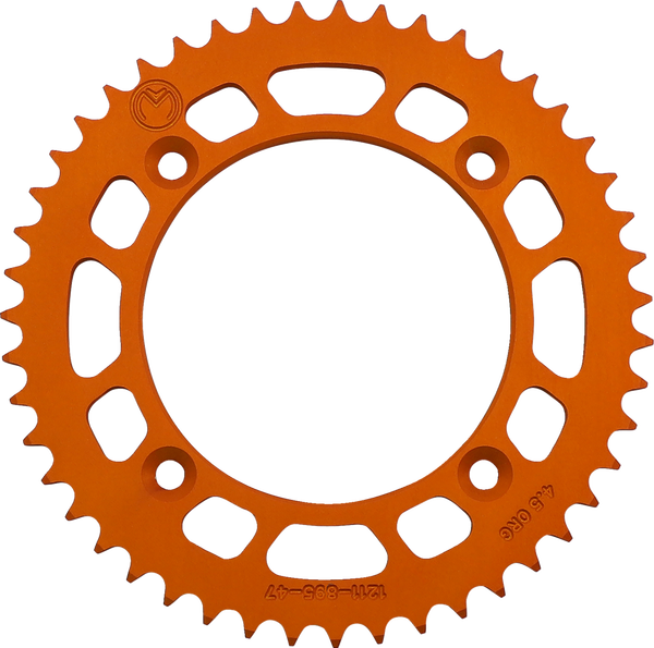 MOOSE RACING Rear Aluminum Sprocket Orange, 4, nordicamoto.ro