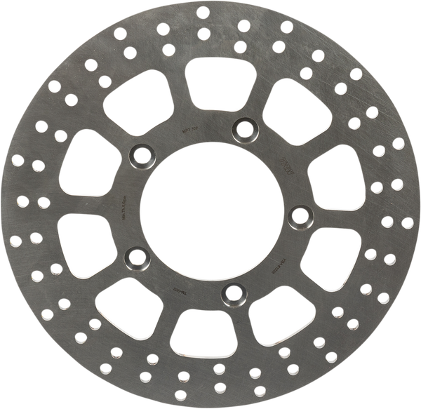 Brake Rotor Fixed Round Silver, Stainless Steel, 1, nordicamoto.ro