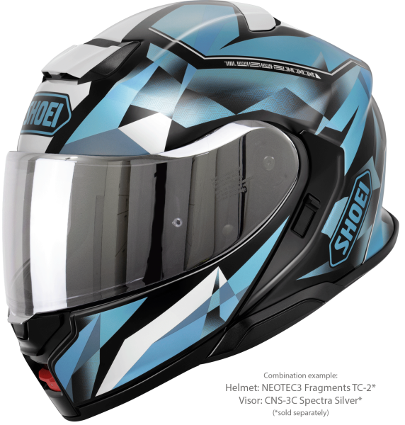 Casca Flip-up SHOEI NEOTEC3 FRAGMENTS TC-2 Albastru/Negru/Alb XXL-5