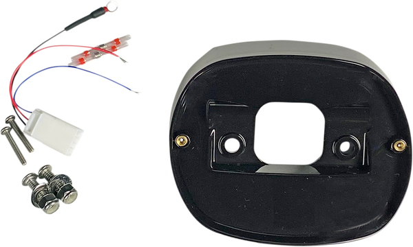 Taillight Baseplate For Harley-davidson Black, 1, nordicamoto.ro