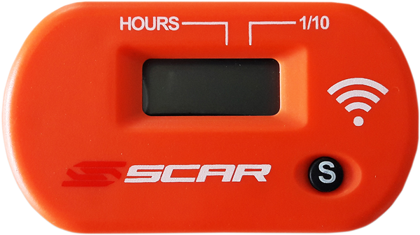 Wireless Vibration Hour Meter Orange