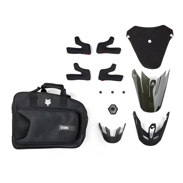 Casca Motocross Fox V3 RS Carbon Solid Negru Mat XS, 9, nordicamoto.ro