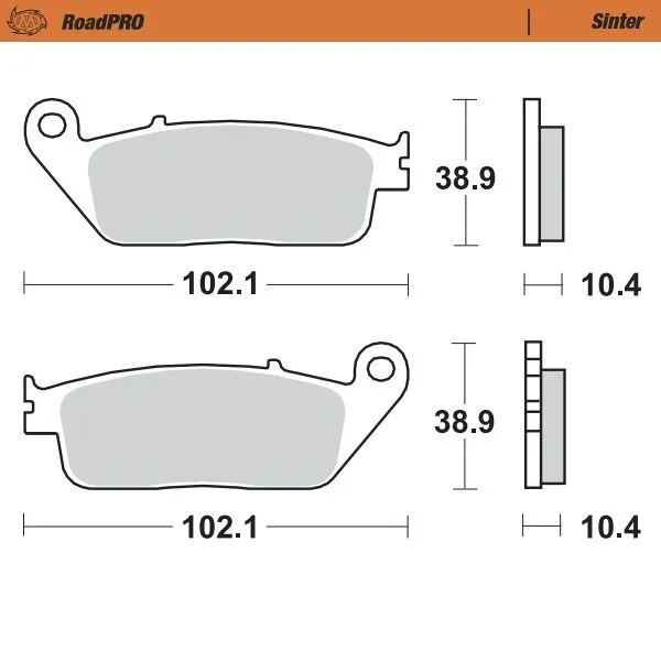 Roadpro Sinder Brake Pad Rear-0