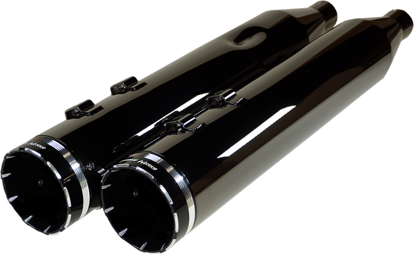 4-1/2(r) Hp-plus® Slip-on Mufflers Black, Eclipse, 1, nordicamoto.ro