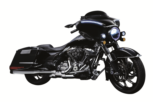 Steel Fairing/windshield Trim Black, 1, nordicamoto.ro