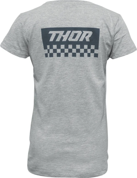 Girl's Checkers T-shirt Gray M, 2, nordicamoto.ro