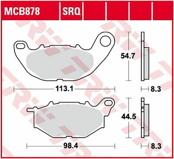 Plăcuțe de frână ceramice universale, 1, nordicamoto.ro
