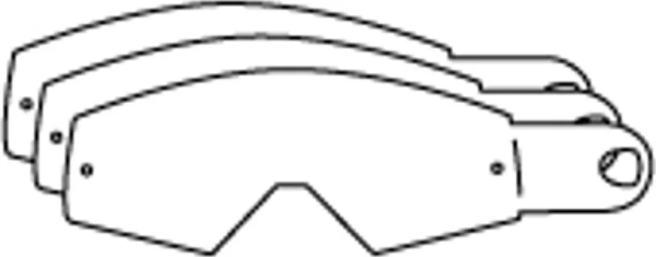 RACING GOGGLES TEAR OFFS 12ct.