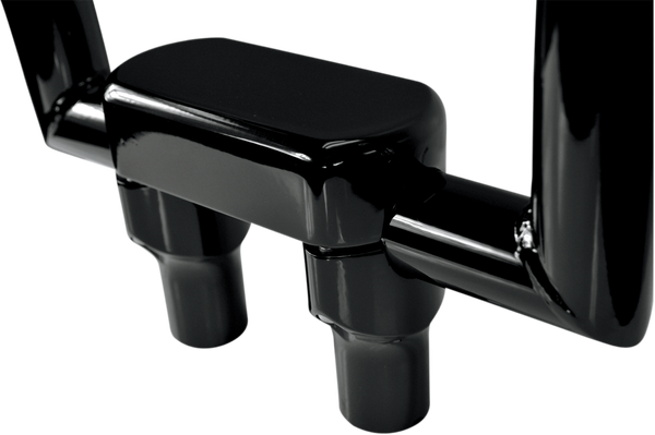Hefty Handlebar Riser & Top Clamp Kit Black, 1, nordicamoto.ro