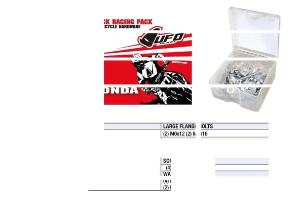 Track Racing Pack Hardware Sets - Honda Steel-0