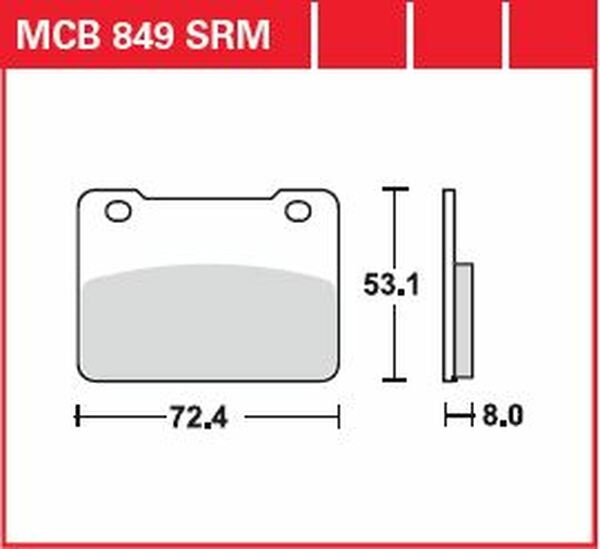Plăcuțe de frână sinterizate pentru scutere din seria Srm, 1, nordicamoto.ro