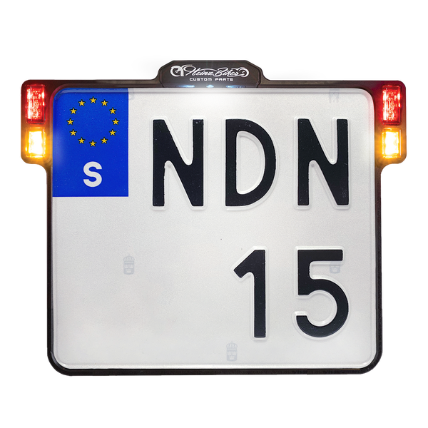 License Plate Holder 3-in-1 For Eu Countries Black, 1, nordicamoto.ro