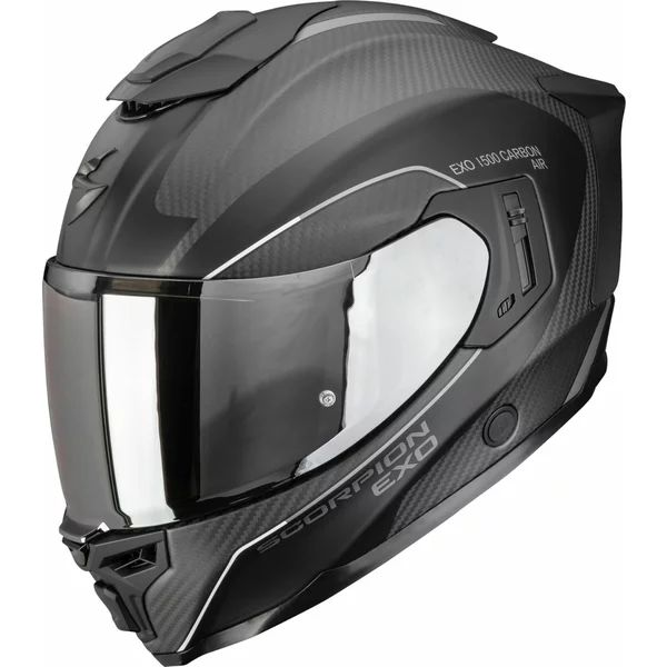 Casca integrala SCORPION EXO-1500 CARBON AIR MUNDI S Negru mat/Argintiu, 2, nordicamoto.ro