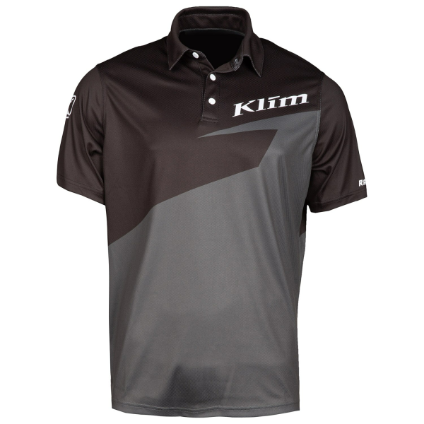 Tricou Klim Race Spec Polo Black - Asphalt, 1, nordicamoto.ro