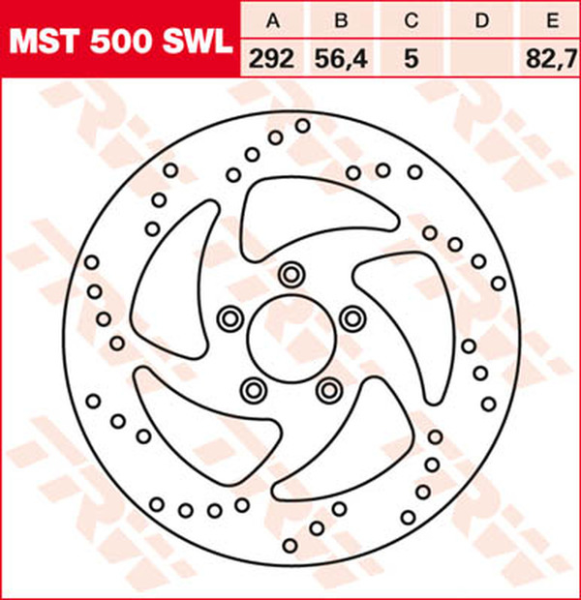 Round Fixed Brake Rotor Swing Design, 1, nordicamoto.ro